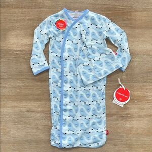 Magnetic Me Blue Signed Sealed Delivered Modal Gown and Hat Newborn - 3 months
